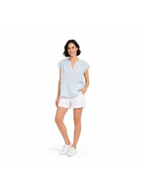 2/$30 Banana Republic XS Sheer Light Blue Cap Sleeve Blouse